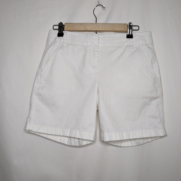 J. Crew Pants - J. Crew Women's White Chino Shorts Size 2
